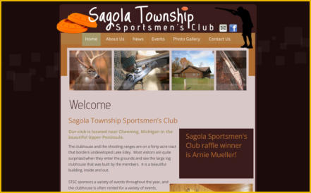 Sagola Township Sportmen's Club website link North of Iron Mountain UP