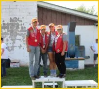 From left are Colt Glasheen, Wyatt Glasheen, Katherine Erickson and Hunter Glasheen of the Dickinson County Big Shooters 4-H Club. Competing in the 4-H State Shooting Sports Tournament, they won the team championship in .22 target rifle shooting for the s