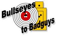 Bullseyes to Badguys logo. Sagola Merriman local range firearm field day expert class CPL