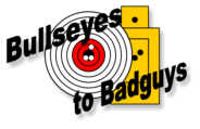 Bullseyes to Badguys logo. Upper Peninsula Iron Mountain Kingsford personal protection gun training
